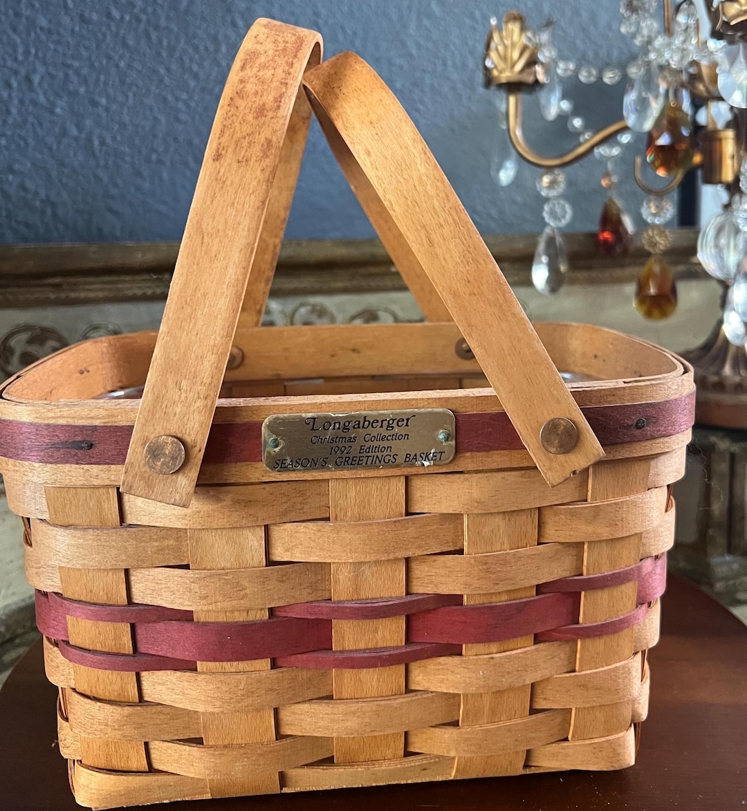 Vintage Longaberger Christmas Basket, 1992 Edition - Etsy