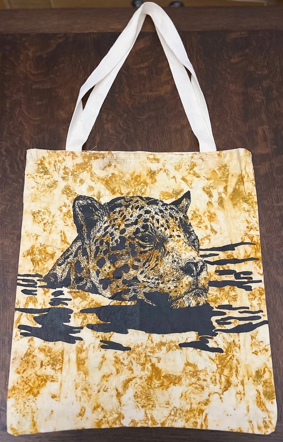 Unique, tote bag. Handmade and hand painted. 100% 