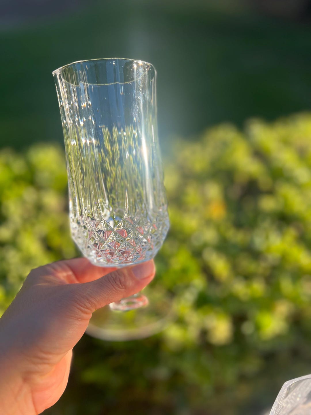 Mid Century Modern Cristal D'arques Longchamp Ice Tea Lead Crystal
