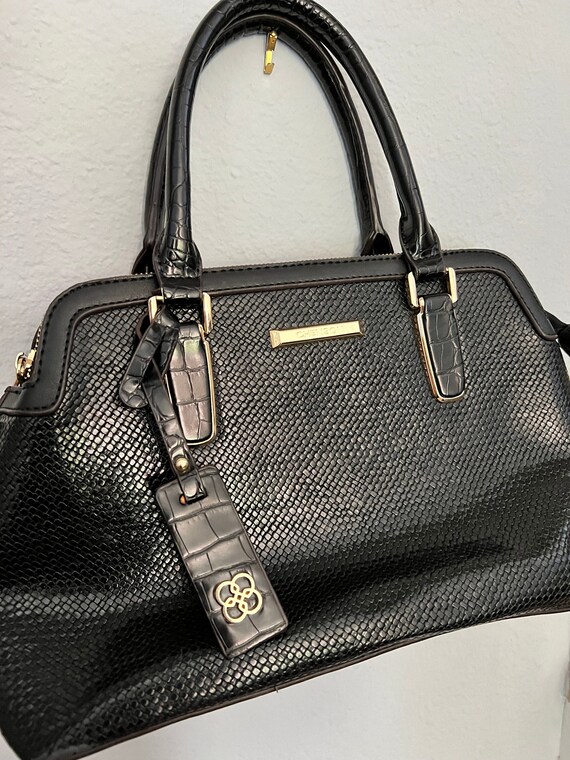 Genuine Vintage Chenson Handbag. Crocodile Patter. Patent Leather. 16x14 Inches. Excellent Condition. Etsy Ireland