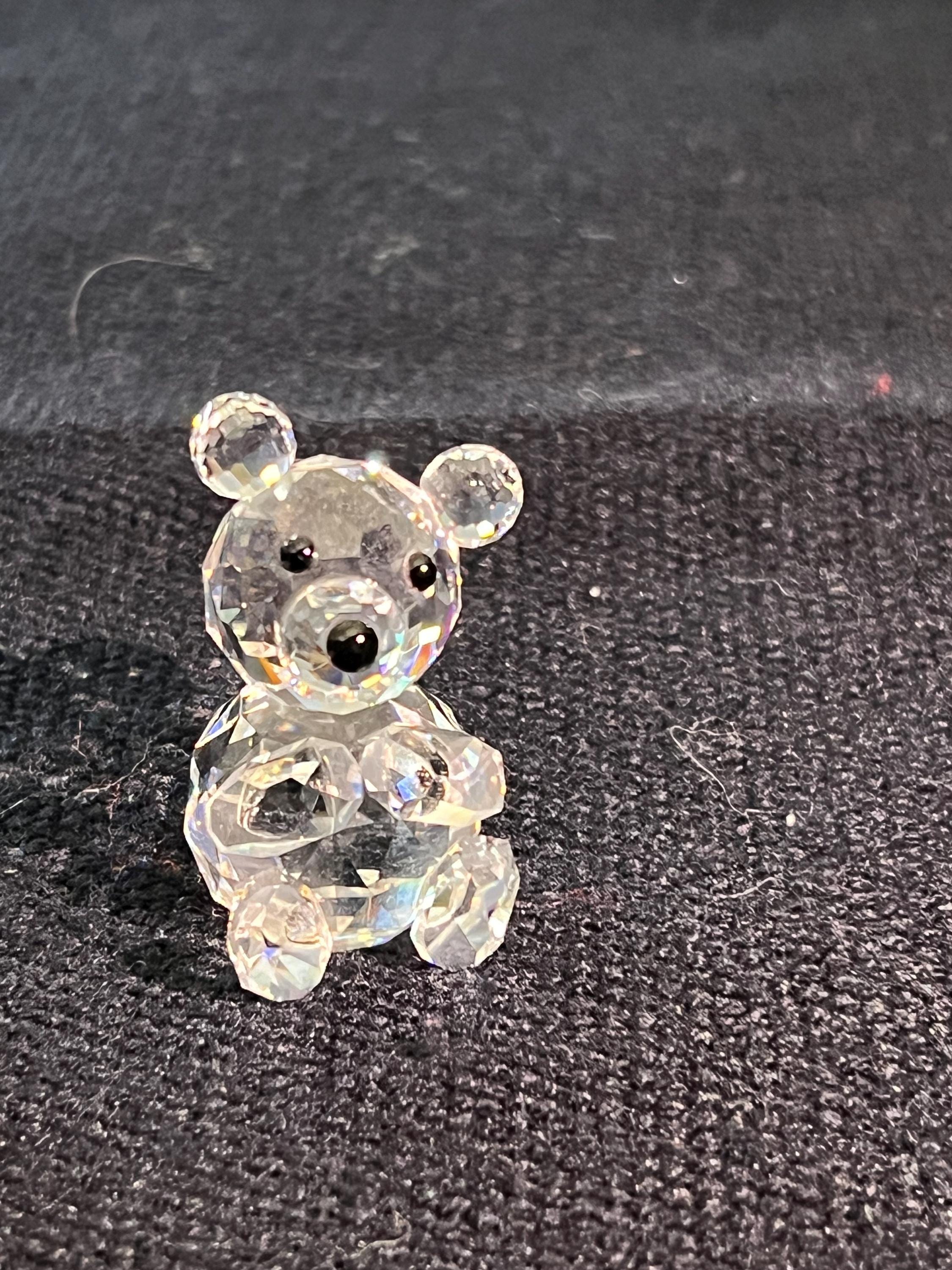 Teddy Bear Swarovski Crystal Figurines. Retired in 2000