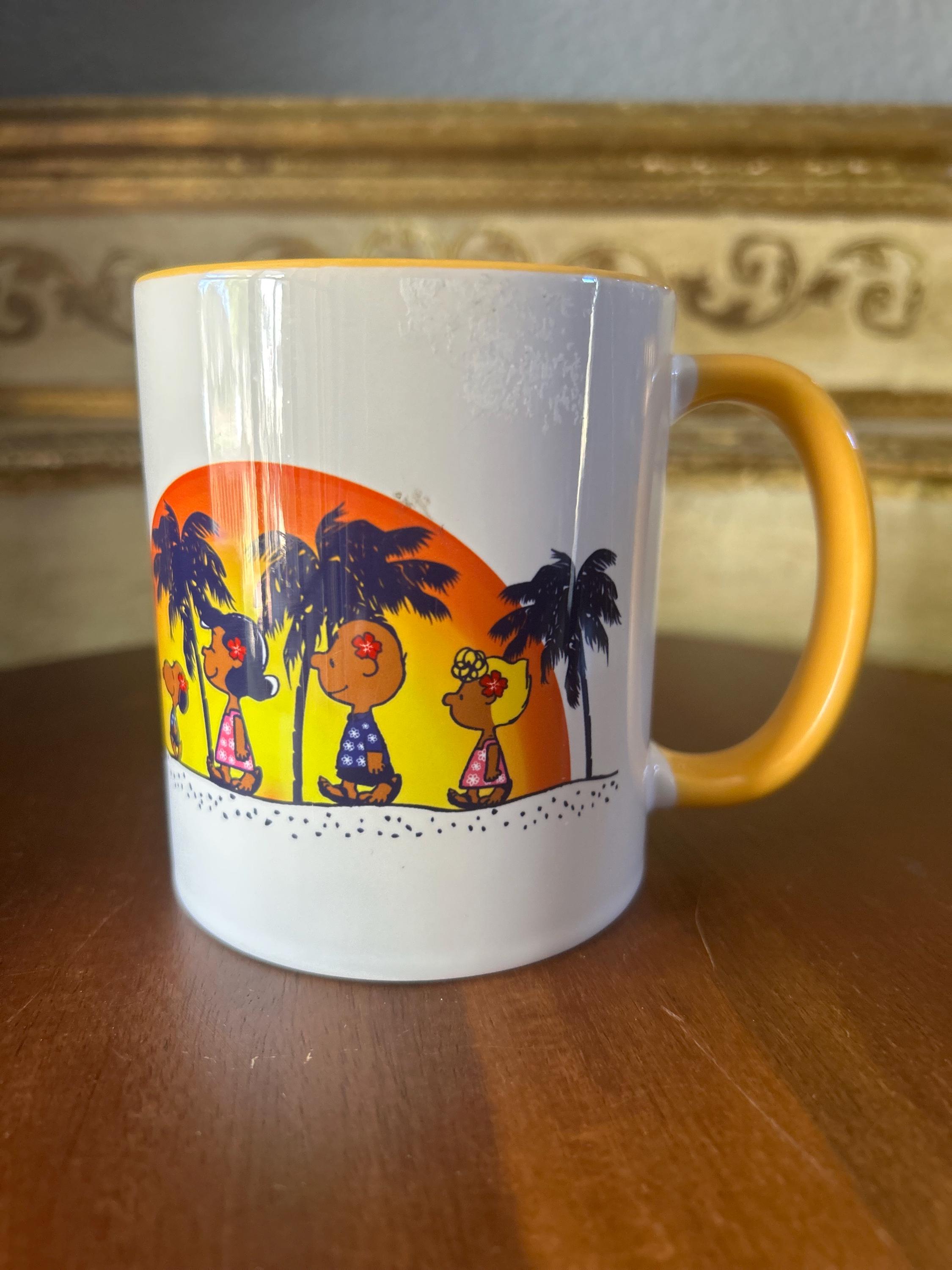 Limited Edition Snoopy Hawaii Mug: Peanuts Beach Sunset Ceramic
