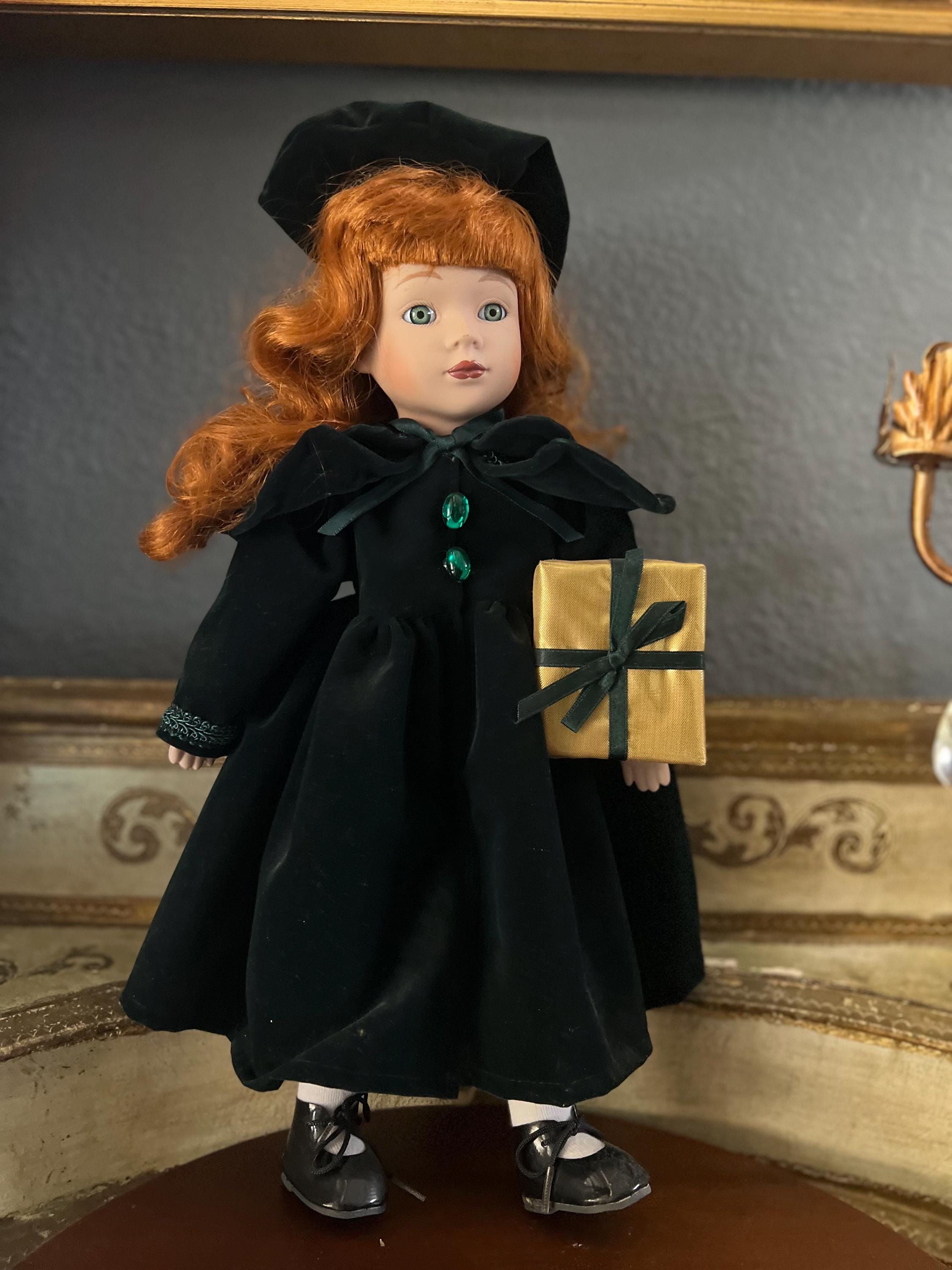 Vintage Porcelain Doll, Christmas Collection 