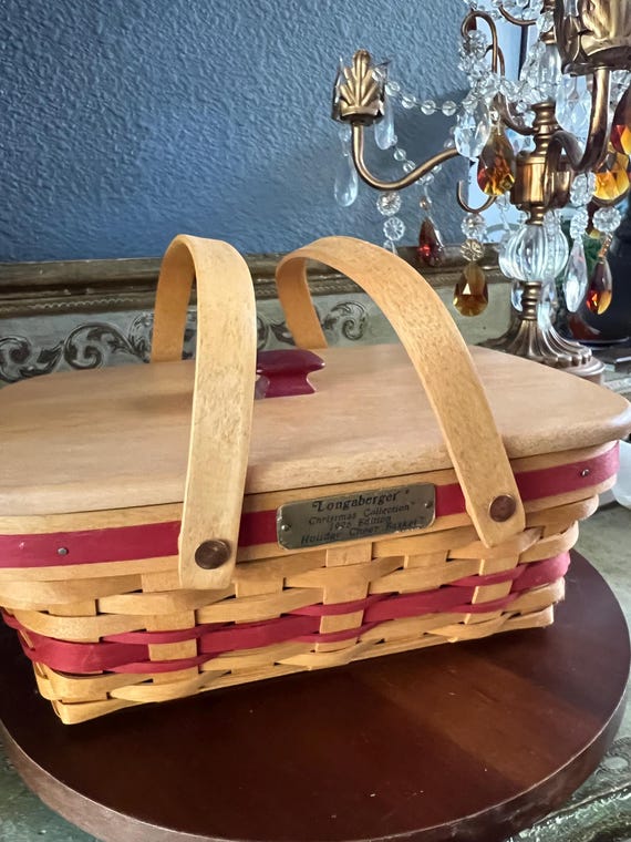 Longaberger Christmas Basket, 1996 Holiday Cheer, Rectangular