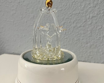 Vintage San Francisco Music Box, Mozart's Twinkle, 6x6.5 Inches