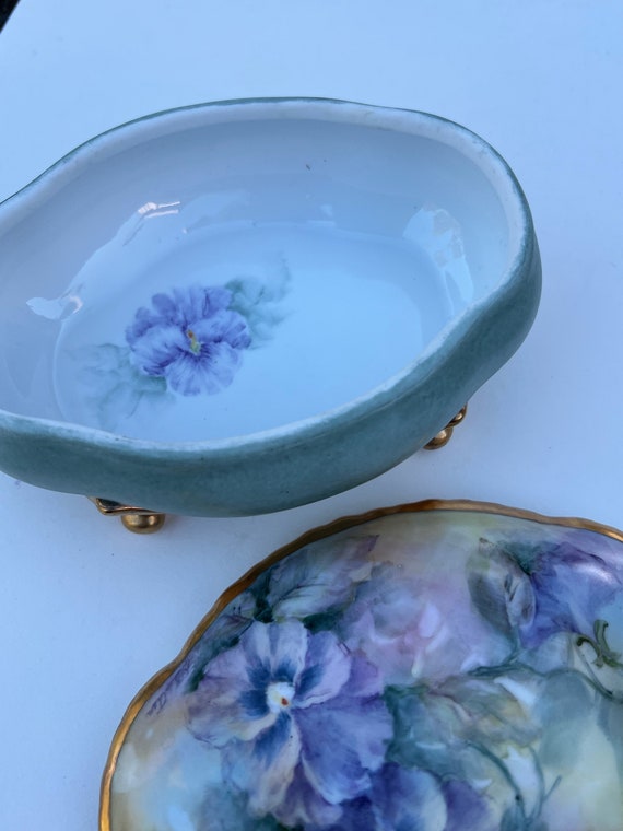 Exquisite, antique, hand painted Limoges France f… - image 10