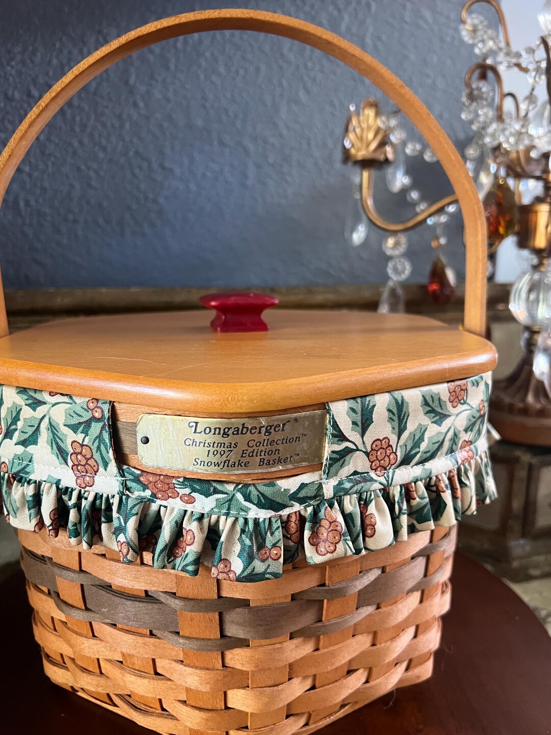 Longaberger Christmas Snowflake Basket, 1997 Edition - Etsy