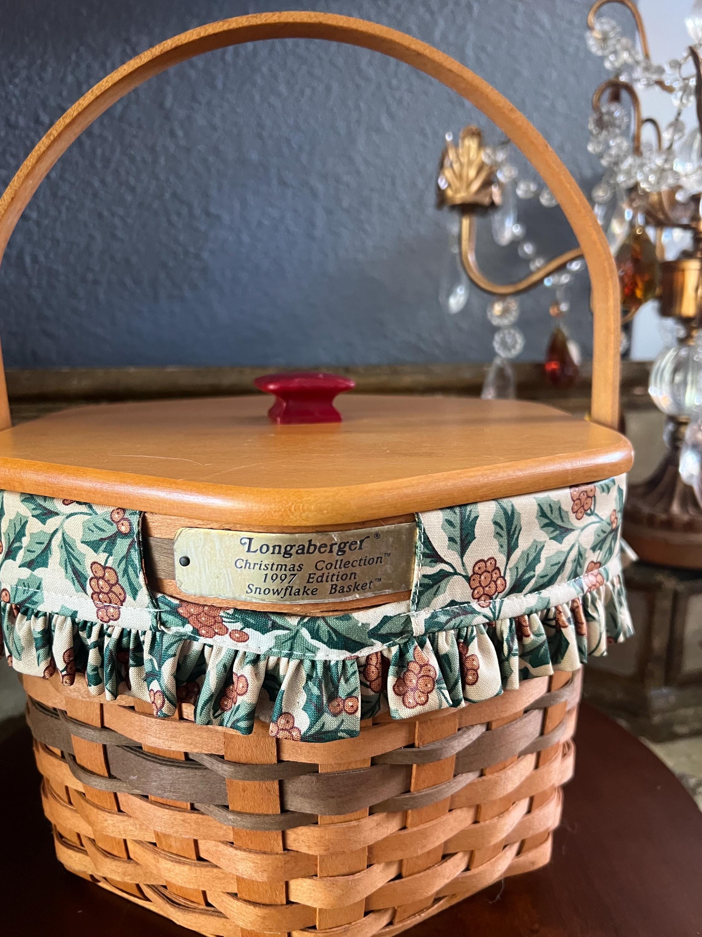 Longaberger Christmas Snowflake Basket, 1997 Edition - Etsy