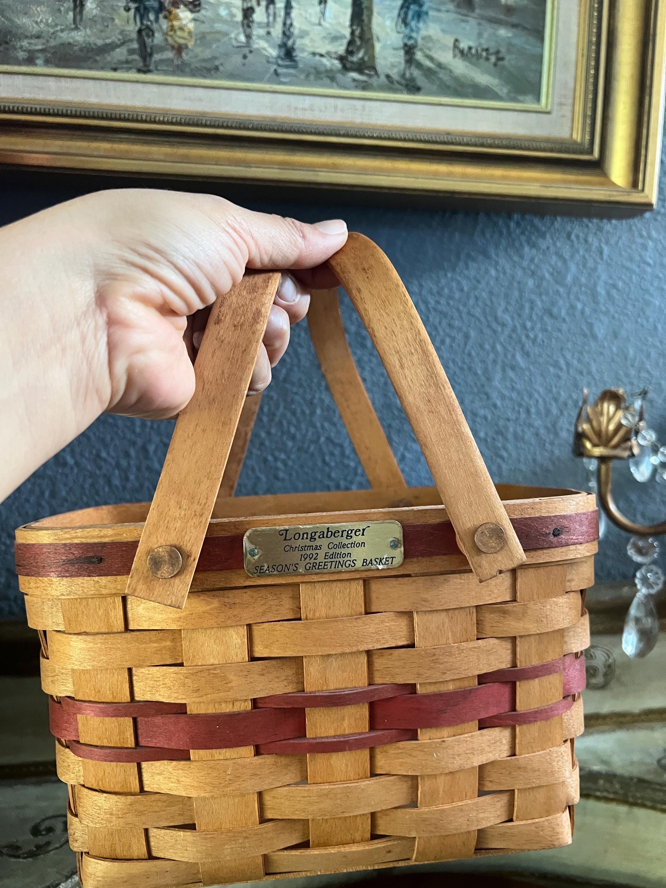 Vintage Longaberger Christmas Basket, 1992 Edition - Etsy