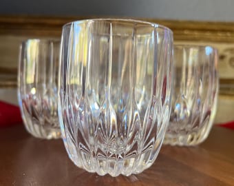 Mikasa Park Lane Double Old Fashioned Crystal Glasses 3.7/8 " 8oz