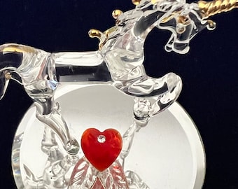 Swarovski Crystal Unicorn Figurine #630119 W/ Box - Art Glass