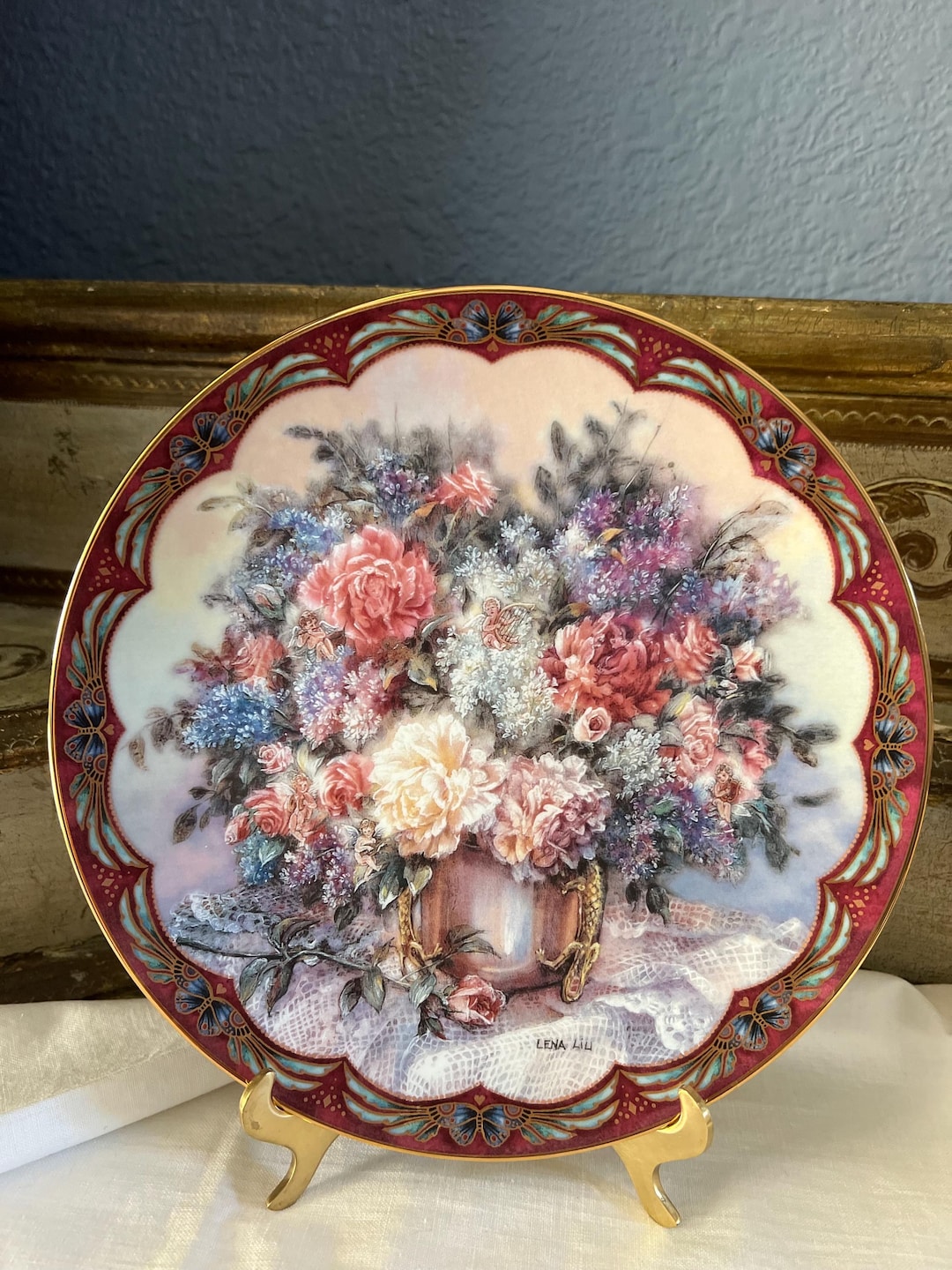 【mkuさま】vintage plate ❀ ステンシルフラワー 深皿 il_1080xN.6337631820_h314.jpg