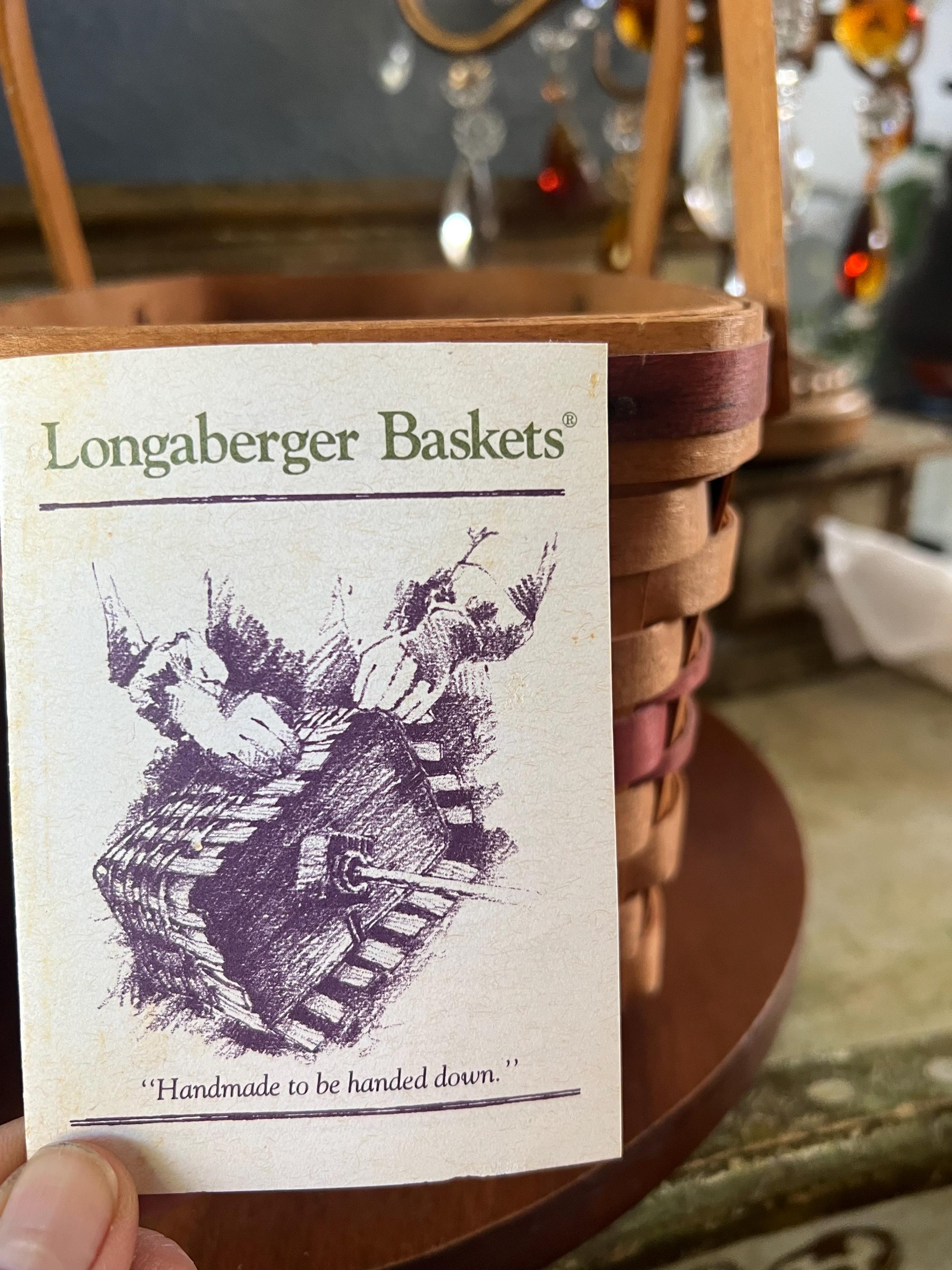 ロンガバーガー　クリスマスプレート Vintage Longaberger Christmas Basket, 1992 Edition - Etsy