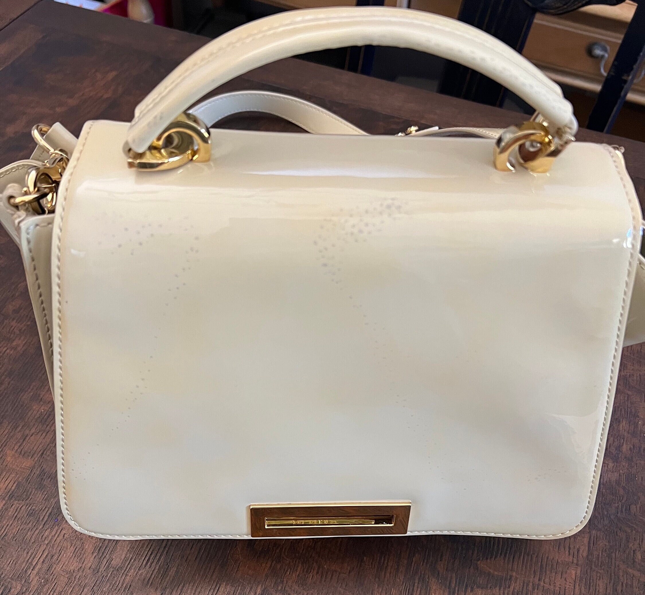 Sac Bandoulière En Cuir Zac Posen Eartha Noir Et Bleu - Neuf étiqueté