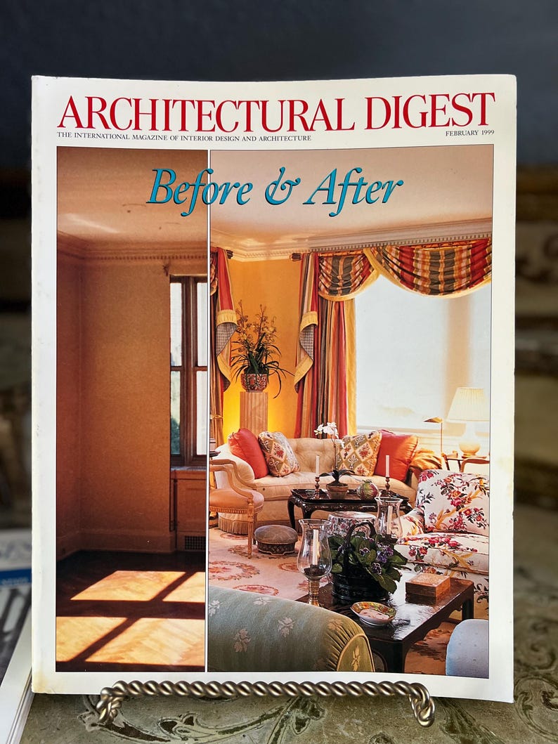 Vintage Architectural Digest Magazines - Etsy