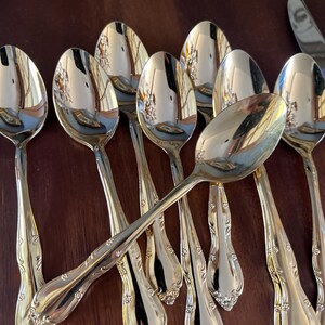 Vintage Retroneu Korea Floral, Stainless-steel, gold-plated stainless-steel cutlery. Elegant, chic and sleek. image 15