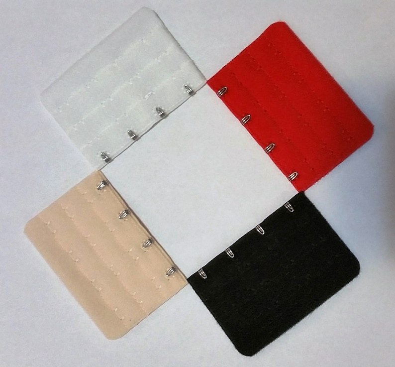 4 Hooks Bra Extenders Set of 4 With Red Etsy