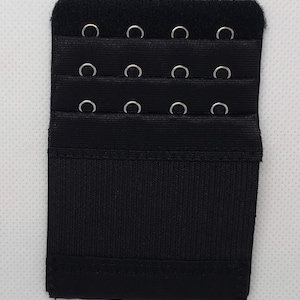4 Hooks Narrow Bra Extenders Half Inch Spacing With Elastic Set of 5 image 7