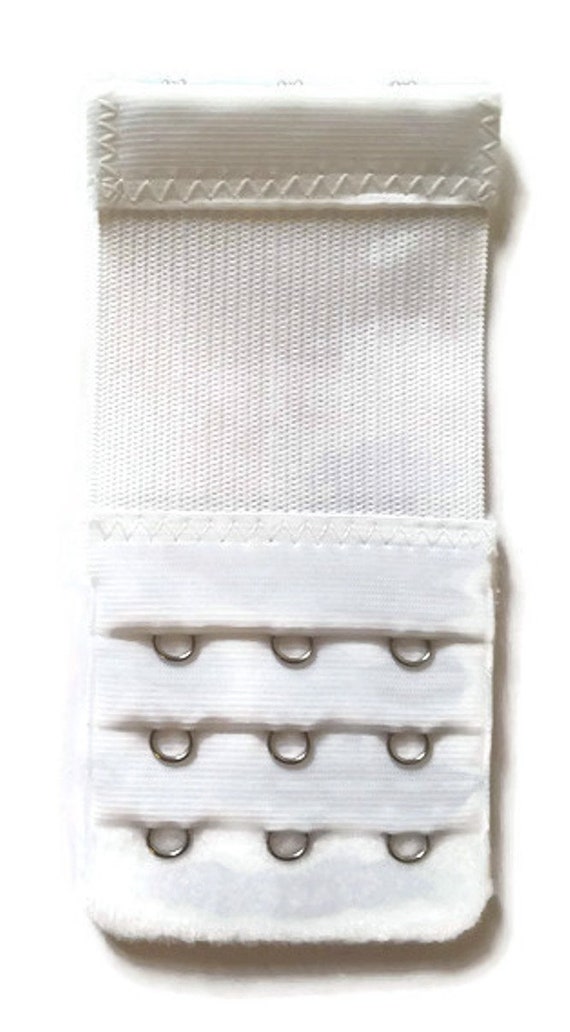 Set of 4 Narrow Bra Extenders 3 Hooks With Elastic Band Half Inch