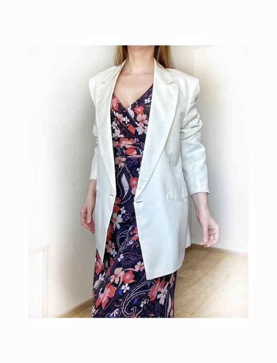 Vintage Hugo Boss Pure Silk double breasted Blazer