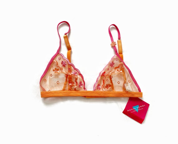New Occhi Verdi LA PERLA Group Mesh Triangle Bra,
