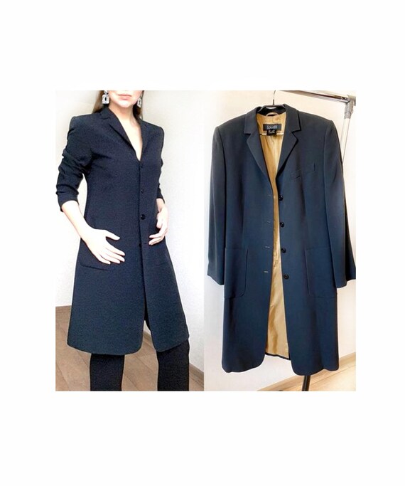 Laurel Vintage Long Blazer Jacket, Classic Blazer,
