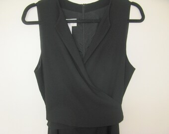 Black Wrap Around Top Dress