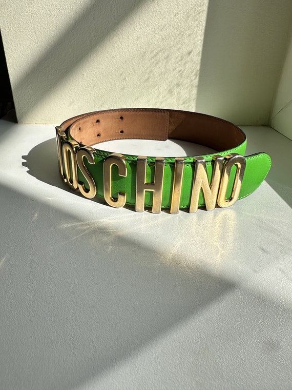 Vintage Green belt from Moschino