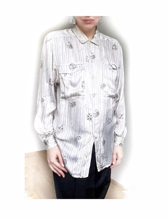 ESCADA Silk Blouse, Escada Top, Pure Silk Blouse,