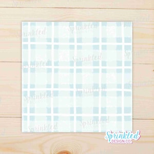 Blauwe pastel geruite pastel box backer | Pasen | Lente | Pastelkleur | Afdrukbaar | Directe download