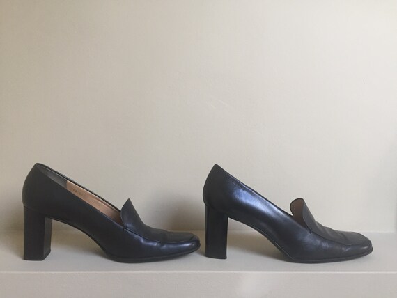 CELINE Paris square-ended pumps Made in Italy cour