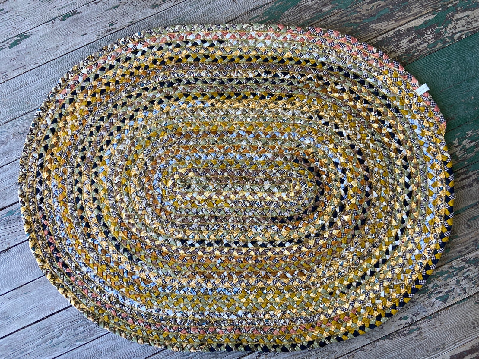 Primitive Style Braided Rug 3x27 Etsy