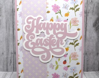 Easter Greeting Card: Happy Easter Spring pattern