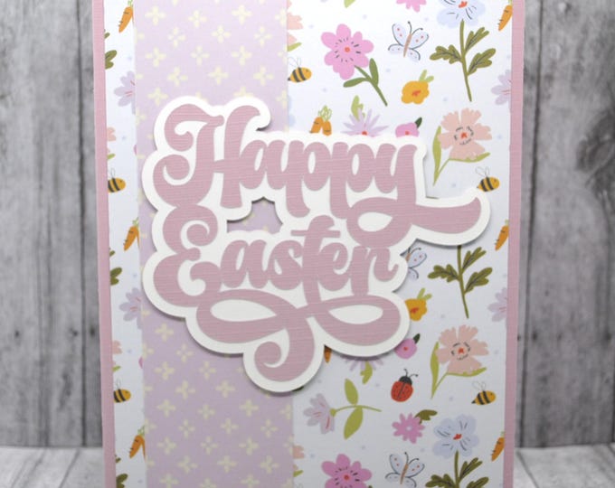 Easter Greeting Card: Happy Easter Spring pattern