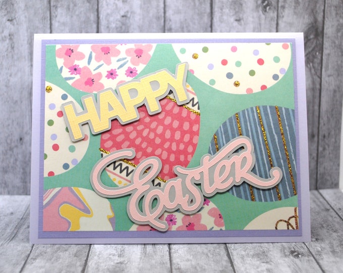 Easter Greeting Card: Decorated Eggs