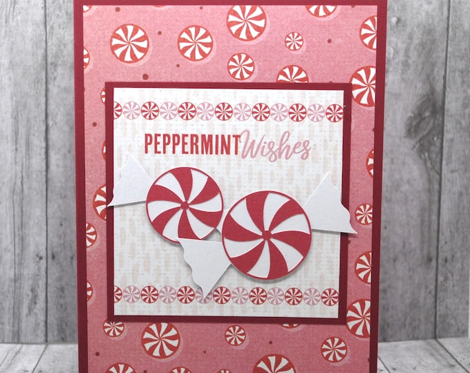 Christmas Card - Peppermint Wishes 2