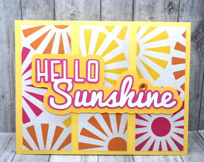 Hello Sunshine Greeting Card: Cheery Suns