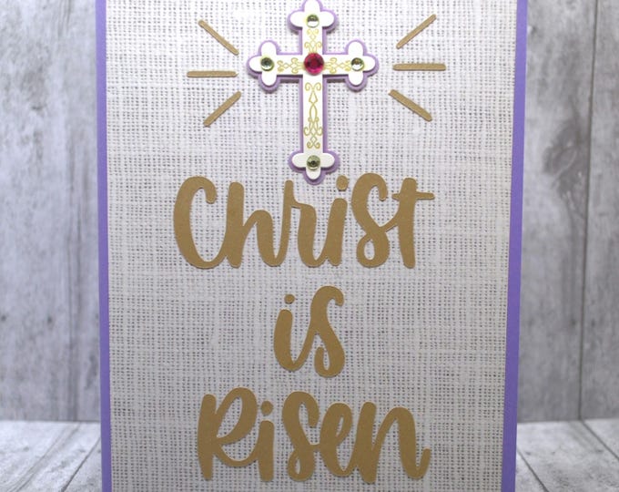 Religious Easter Card: Christ Is Risen