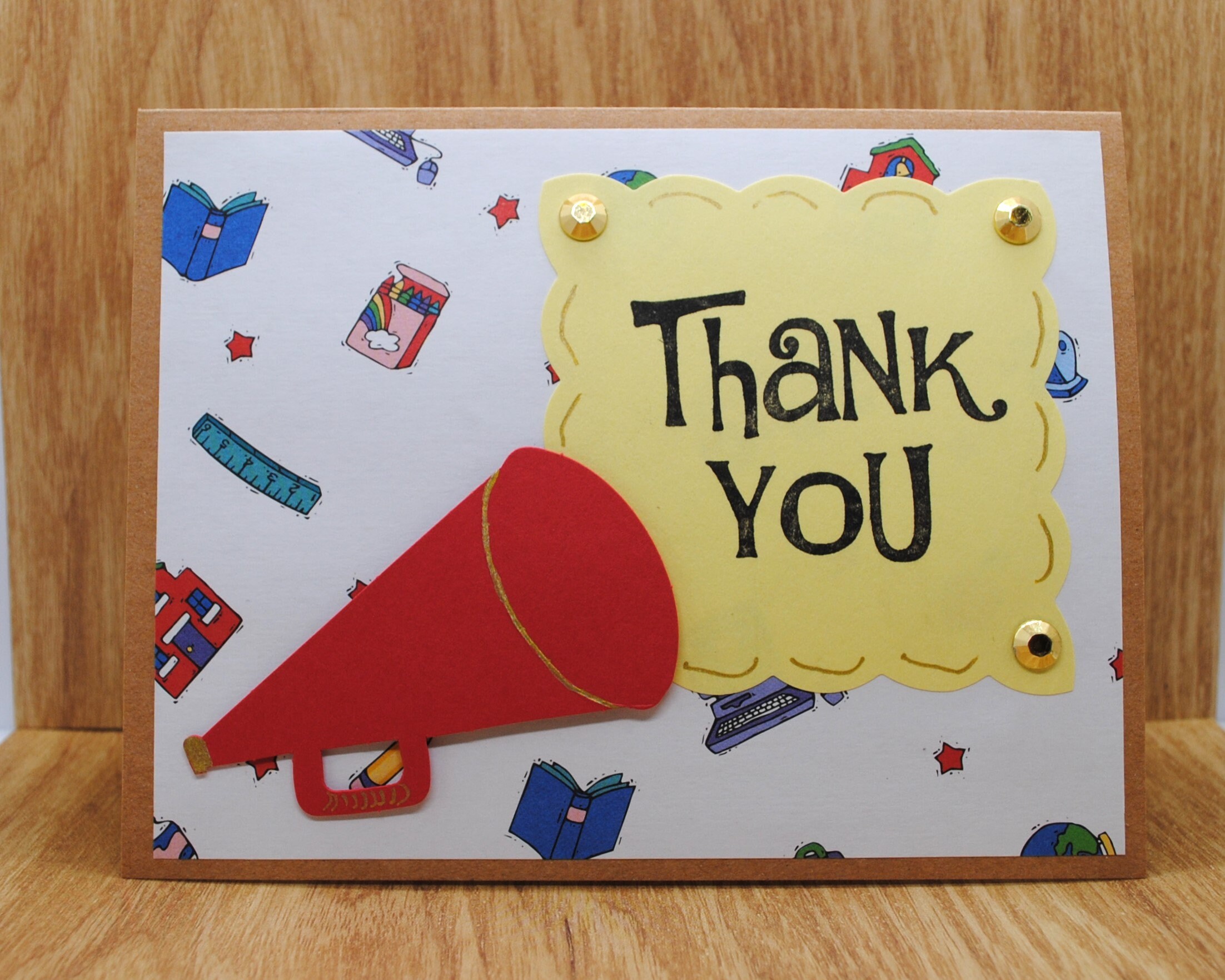 Mega Thanks Teacher Appreciation Thank You Card Greeting Card 