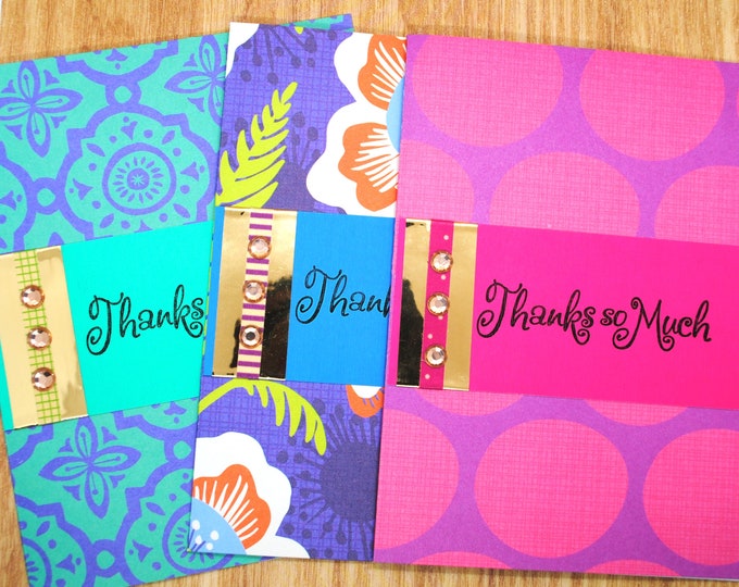 Thanks So Much Tropical Card Set, Blank Greeting Cards