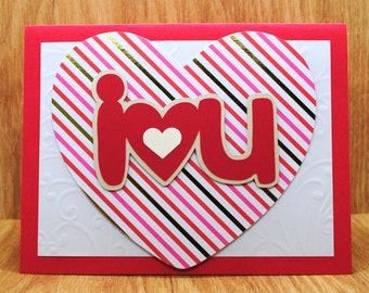 i heart u Blank Greeting Card
