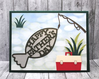 Caught Fish Blank Father's Day Greeting Card