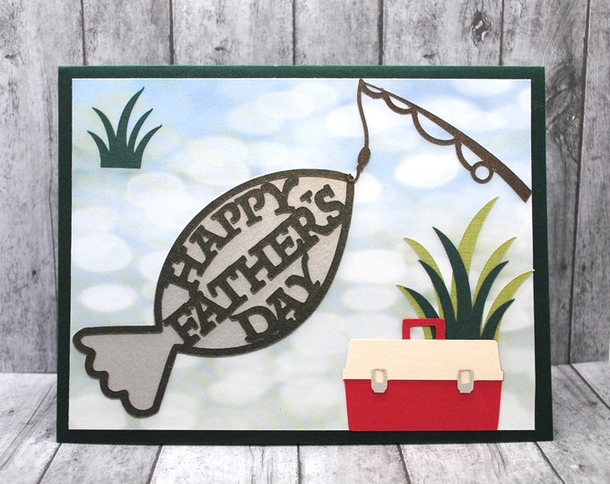 Caught Fish Blank Father's Day Greeting Card