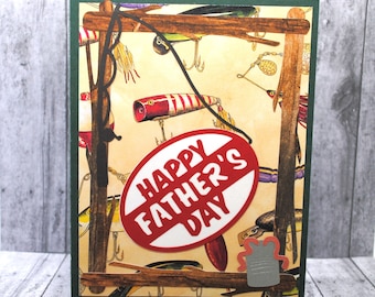 Fishing Theme Blank Father's Day Greeting Card