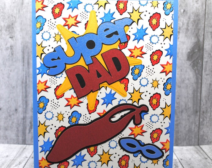 Super Dad Blank Father's Day Greeting Card
