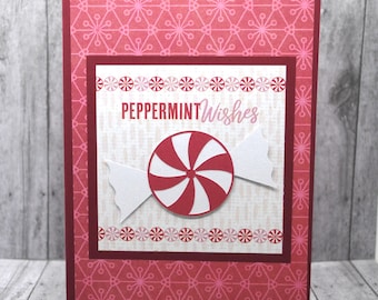 Christmas Card - Peppermint Wishes 1