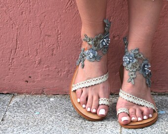 Leather sandals women, Handmade Greek sandals, Strappy sandals, Flat sandals, Decorated sandals, Smooth leather sandals women, Greek sandals