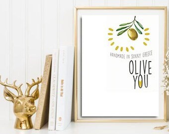 Olive you poster, Home decor wall art rustic, Buy one get one free, Inspirational quotes wall art, Motivational poster print, Wall art print