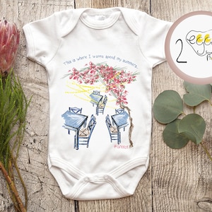 Greek baby bodysuit, Funny baby boy clothes, baby girl outfits, baby gifts for boys, Made in Greece baby clothes,Greek souvenir for baby image 1