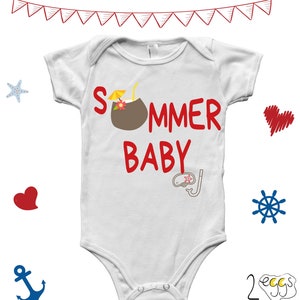 Summer baby outfit Slip on sandals for baby girl and girl bodysuit with quote and beach graphic make cute baby shower gift for infant girl image 4